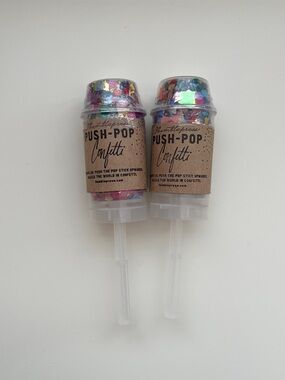 Confetti party favors poppers birthday graduation wedding baby shower celebrate